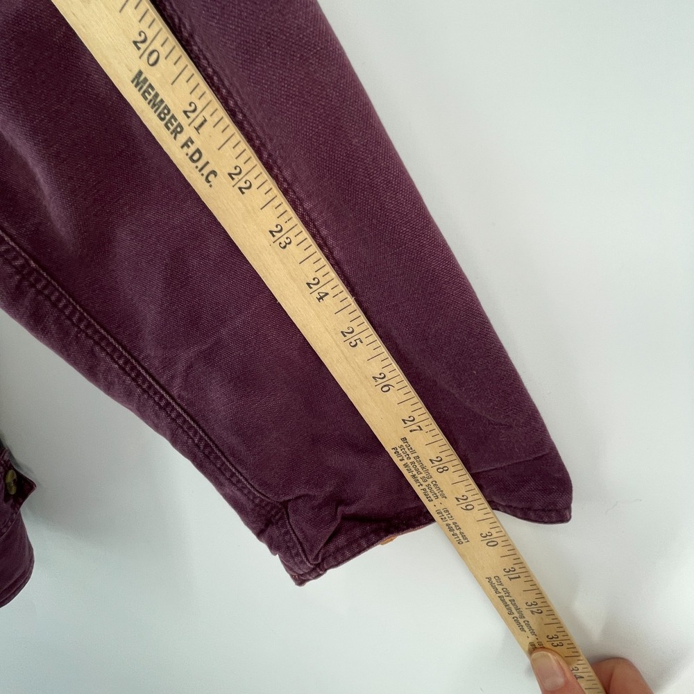 Vintage Barn Coat Chore Jacket Women XL Canvas Corduroy Collar Reversible Preppy - Picture 8 of 16